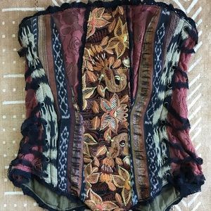 Handmade from Guatemala Embroidered corset.